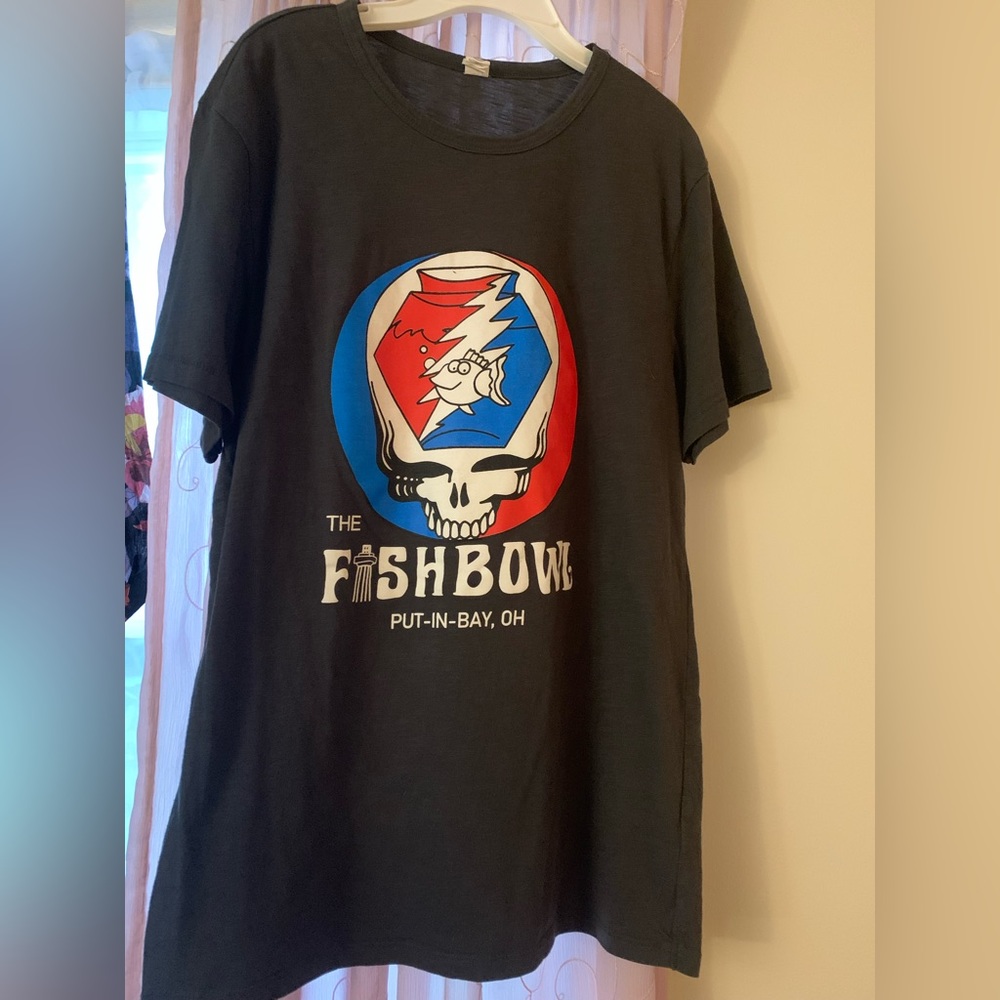 Alternative Apparel VTG Grateful Dead Skull T Shirt Medium Fishbowl Ohio